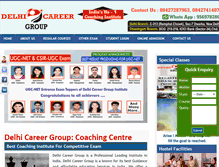 Tablet Screenshot of delhicareergroup.com